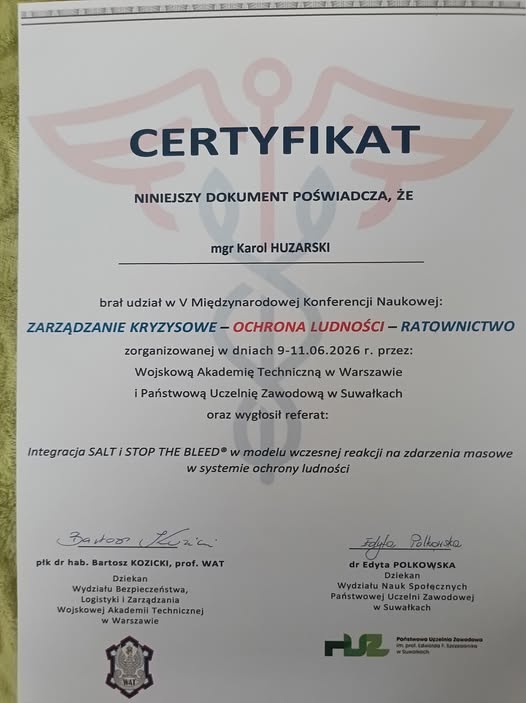 Konferencja Zarządzanie Kryzysowe – Ochrona Ludności – Ratownictwo